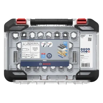 Bosch Lochsägen-Set 2608594424 | PRO Multi Material | 9-tlg. Ø 19–83 mm | Power Change Plus | HSS 8 % Kobalt | Koffer