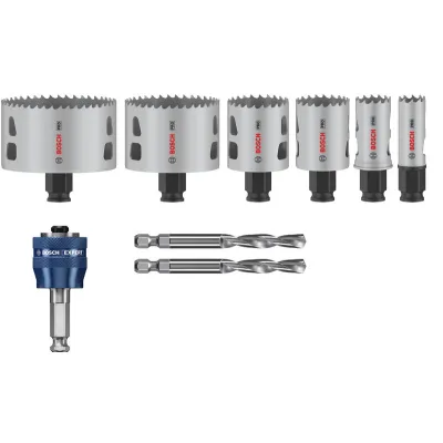 Bosch Lochsägen-Set 2608594424 | PRO Multi Material | 9-tlg. Ø 19–83 mm | Power Change Plus | HSS 8 % Kobalt | Koffer