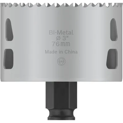 Bosch Lochsäge PRO Multi Material 76 mm 2608594402 | HSS-BI Kobalt | Schnitttiefe 44 mm | für Gipskarton, Aluminium