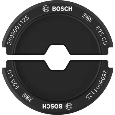 Bosch PRO Presseinsatz E25 CU 2608001125 | Crimpeinsatz für Kupferrohrkabelschuhe & Verbinder | 25mm² | gehärteter Stahl