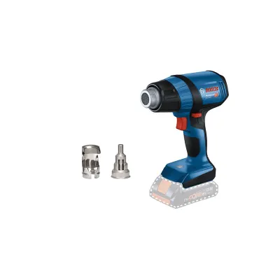 Bosch Professional Akku-Heißluftgebläse GHG 18V-50 | 18V | 300-500°C | 175 l/min | ohne Akku/Ladegerät | inkl. Düsen