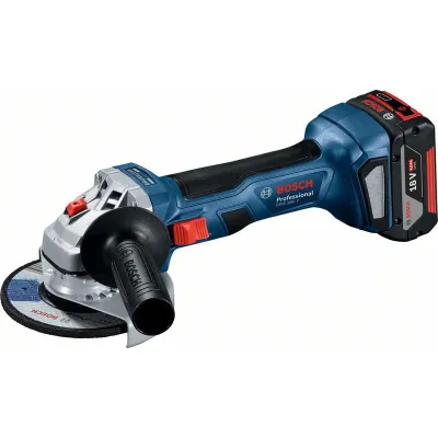 Bosch Professional Akku-Winkelschleifer GWS 18V-7 | 18V | 125 mm | bürstenlos | 2x 4.0Ah Akku | Schnellladegerät