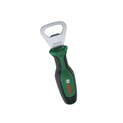 Bosch Flaschenöffner 1600A032V6 | Kronkorkenöffner für Werkstatt, Küche, Hobby | ergonomischer Softgrip-Griff | grün
