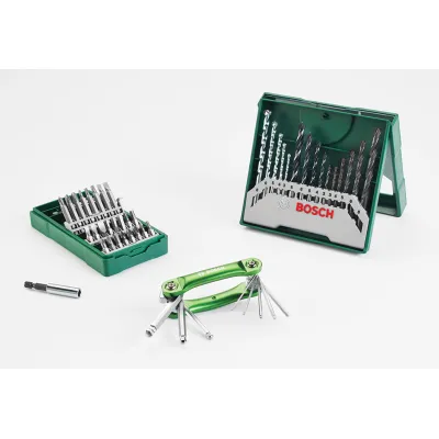 Bosch Bohrer- und Bit-Set 2607017333 | 41-tlg. Universal-Bohrersortiment | Holz, Stein, Metall | Schrauberbits | Zubehör