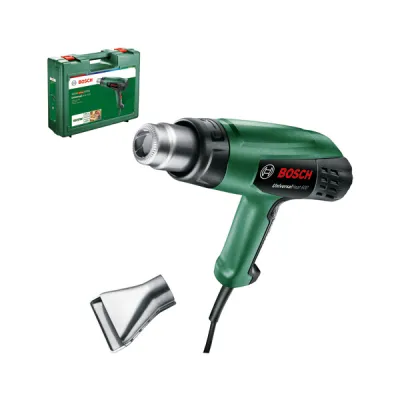 Bosch Heißluftgebläse UniversalHeat 600 / 06032A6101 | 1800W | 50–600 °C | 3 Stufen | Aufsatzdüse | Koffer | grün
