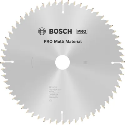 Bosch Kreissägeblatt 2608640449 | Multi Material | 254 mm x 30 mm | 60 Zähne | für Holz, Metall, Kunststoff