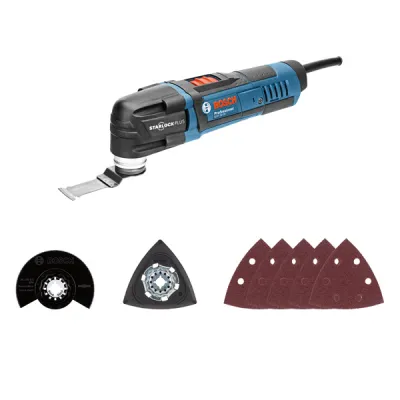 Bosch Professional Multi-Cutter GOP 30-28 | 0601237001 | 300W | StarlockPlus | inkl. Tauchsägeblatt | Blau