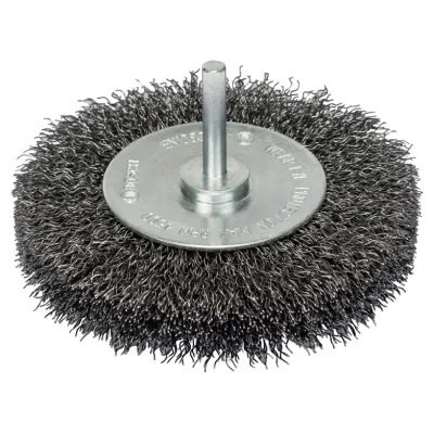 Bosch Scheibenbürste 2607017119 | Drahtbürste für Bohrmaschine | Ø 100 mm | gewellter Stahldraht | silber