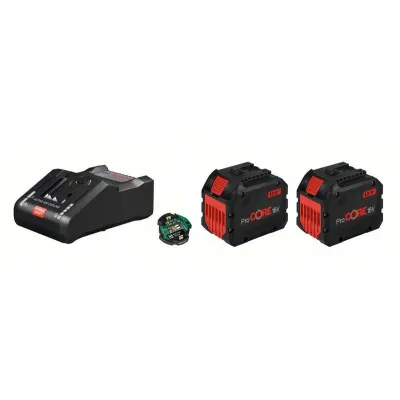 Bosch Akku-Starter-Set 18V | 2x ProCORE18V 12.0Ah | GAL 18V-160 C Schnellladegerät | Bluetooth Modul | Li-Ion