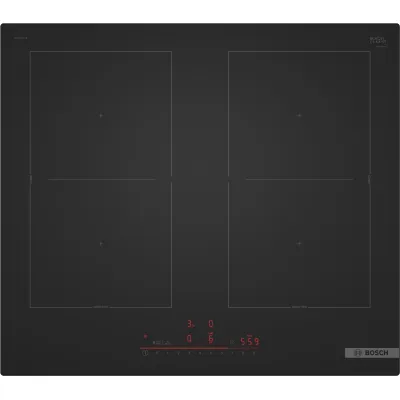 Bosch Induktionskochfeld PVQ61CHB1E Serie 6 | 60 cm Einbau | 4 Kochzonen | Combi Zone | PowerBoost | Matt schwarz