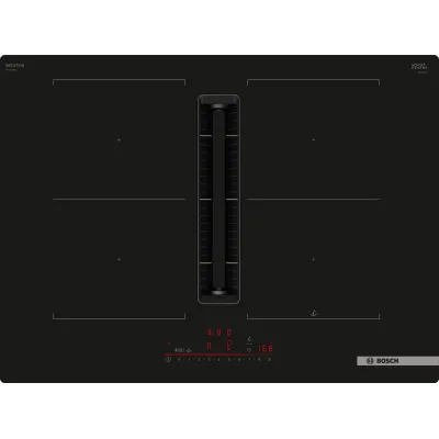 Bosch Induktionskochfeld mit Dunstabzug PVQ711HGA6 | autark | 70 cm | Home Connect | Kombizone | 4 Kochzonen | Schwarz