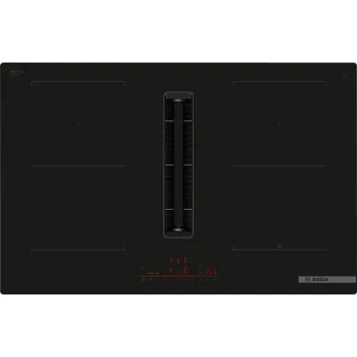 Bosch Induktionskochfeld mit Dunstabzug PVQ811HGA7 | autark | 80 cm | 4 Kochzonen | CombiZone | Home Connect | schwarz