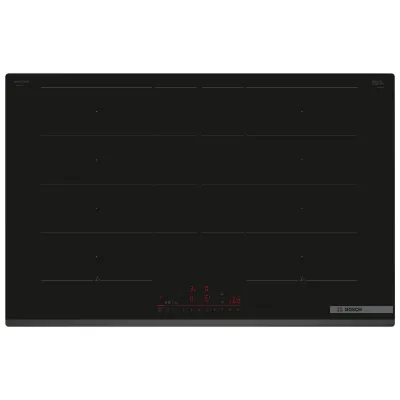 Bosch Induktionskochfeld PXY83KHC1E Serie 6 | autark | 80 cm | 4 Flexzonen | Touch-Bedienung | 7400 W | Schwarz