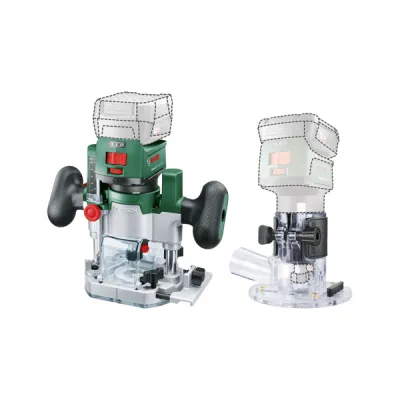 Bosch Akku-Oberfräse AdvancedTrimRouter 18V-8 | bürstenlos | 2-in-1 Kanten- & Tauchfräse | 6/8 mm Spannzange | ohne Akku
