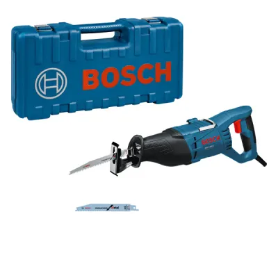 Bosch Professional Säbelsäge GSA 1100 E | 1100W | LED | SDS | Koffer | inkl. Sägeblätter | blau