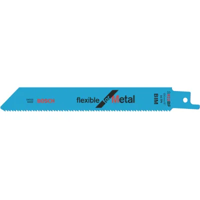 Bosch Säbelsägeblätter S 922 BF 150mm BiM 5 Stück | Metall | schnelle Schnitte | 2608656014 | grau
