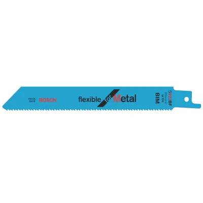 Bosch Säbelsägeblätter S 922 BF 150mm BiM 5 Stück | Metall | schnelle Schnitte | 2608656014 | grau