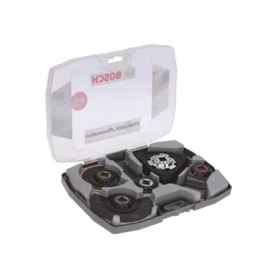 Bosch Starlock Zubehör-Set 2608664624 | 8-tlg. Renovierungsset | Multitool Set für Holz & Stahl