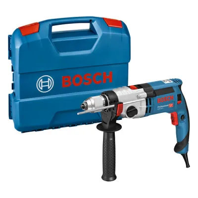 Bosch Professional GSB 24-2 Schlagbohrmaschine | 1100W | 2-Gang | KickBack Control | 40 Nm | L-Case | Blau