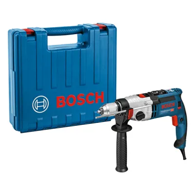 Bosch Professional Schlagbohrmaschine GSB 21-2 RCT | 1300W | 43 Nm | 2-Gang | 13mm Bohrfutter | Koffer | Blau