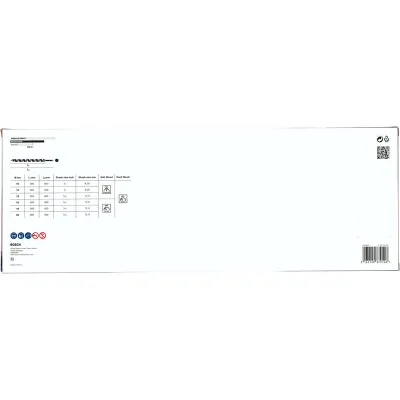 Bosch Schlangenbohrer-Set 2607019323 | Holzbohrer 6-tlg. | Ø 10–20 mm | 450 mm Länge | für Weichholz & Hartholz | Silber