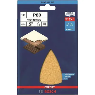 Bosch Schleifblatt C470,100x150 mm,K80,10x