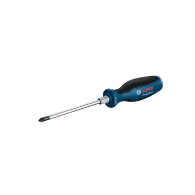Bosch Kreuzschlitz-Schraubendreher PH2 x 125 | Phillips PH | 125mm Klinge | Profi | Sechskant | Schlagkappe