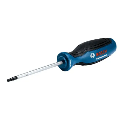 Bosch Schraubendreher TX 20 x 100 | 1600A01V0C | Torx TX20 | S2-Stahl | Klingenlänge 100 mm | ergonomisch | blau/schwarz