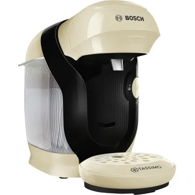 Bosch Kapselmaschine TAS117E | Tassimo Multi-Getränkeautomat | 70 Getränke | 0,7 l Wassertank | 1400 W | creme