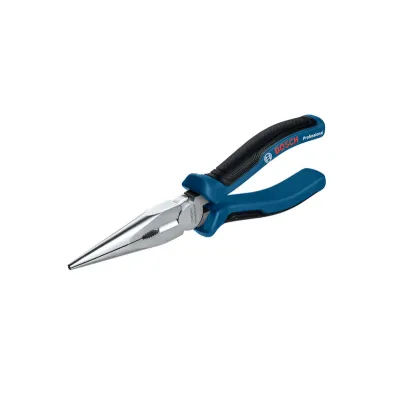 Bosch Professional Spitzzange 1600A01TH8 | 204 mm | Chrom-Vanadium-Stahl | ergonomischer Griff | 201 g | blau