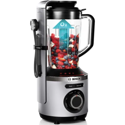 Bosch Standmixer MMBV622M VitaMaxx | Vakuum Mixer 1000W | 1,5L Tritan | 37.000 U/min | Ice Crush | silber-schwarz