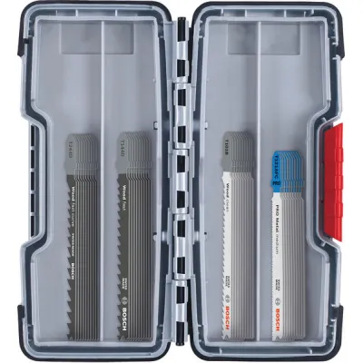 Bosch Stichsägeblatt-Set 2607010904 | 40-teilig | Wood & Metal | für Holz, Stahl, Edelstahl | Toughbox | HSS/HCS
