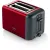Bild: Bosch Toaster 2-Scheiben TAT3P424DE | Edelstahl | Brötchenaufsatz | Auftaufunktion | 970 Watt | deep red