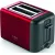 Bild: Bosch Toaster 2-Scheiben TAT3P424DE | Edelstahl | Brötchenaufsatz | Auftaufunktion | 970 Watt | deep red