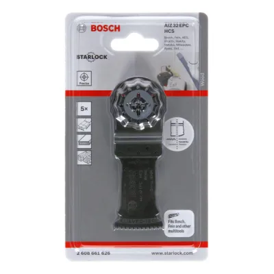 Bosch Tauchsägeblätter 5er Pack 2608661626 AIZ 32 EC Bosch Tauchsägeblätter 5er 