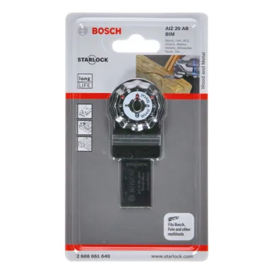 Bosch Tauchsägeblatt AIZ 20 AB 2608661640 | BIM Metall | 20x30 mm | Starlock | für Metall, Stahl, Gipskarton