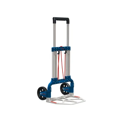 Bosch Professional Sackkarre 1600A001SA | Alu-Caddy klappbar | 125 kg Tragkraft | Aluminium | für L-BOXX-System | blau