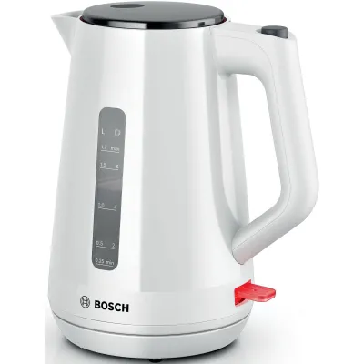 Bosch Wasserkocher TWK1M121 MyMoment | 1,7 l | 2400 W | schnurlos | Kalkfilter | 360° Sockel | weiß