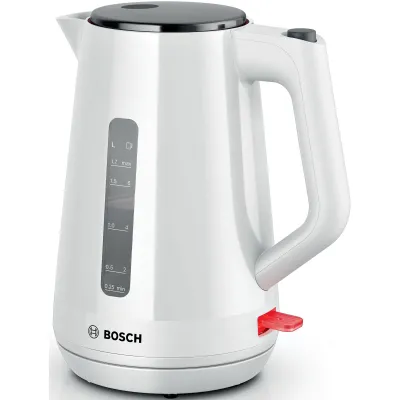 Bosch Wasserkocher TWK1M121 MyMoment | 1,7 l | 2400 W | schnurlos | Kalkfilter | 360° Sockel | weiß