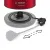 Bild: Bosch Wasserkocher TWK3P424 | 1,7 l | 2.400 W | Edelstahl | kabellos | Kalkfilter herausnehmbar | 360°-Sockel | rot