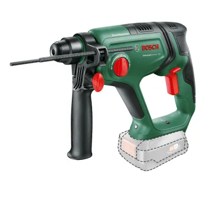 Bosch Akku-Bohrhammer UniversalHammer 18V 06039D6000 | SDS-plus | 2,5 Ah | 2,0 J | 16 mm Beton | 4-in-1 | grün/schwarz