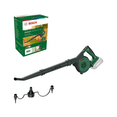 Bosch Akku-Laubbläser UniversalLeafBlower 18V-130 06008A0601 | 18V | 245 km/h | leicht & kompakt | ohne Akku | grün