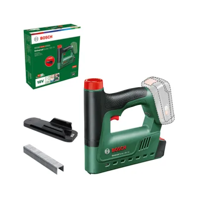 Bosch Akku-Tacker UniversalTacker 18V-14 06032A7001 | 18 Volt | ohne Akku & Ladegerät | 1000 Klammern | grün/schwarz