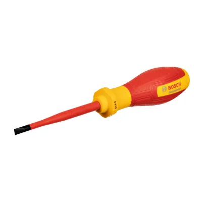 Bosch Professional VDE Schraubendreher SL 5,5 1600A02NC3 | Schlitz 5,5x1x100 mm | isoliert 1000V | ergonomisch