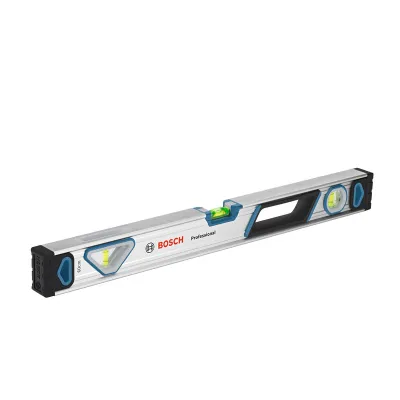 Bosch Wasserwaage 1600A016BP | 60 cm Alu | Profi-Nivelliergerät | Blocklibellen | 0,5 mm/m Genauigkeit | schlagfest