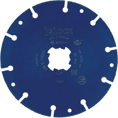 Bosch Diamant-Trennscheibe X-LOCK 2608900533 | 125 mm x 22,23 mm | Metall schneiden | EXPERT Diamond Metal Wheel | Weiß