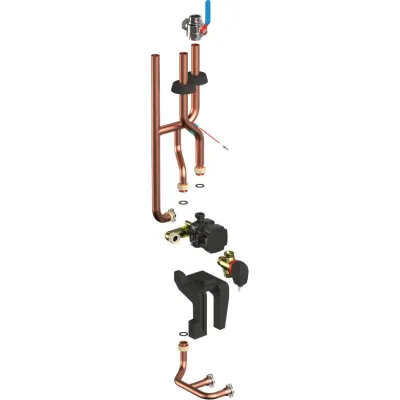 Bosch Thermotechnik Erweiterungs-Set 2HK intern 8738214755 | Zubehör Wärmepumpe | für Puffermodul CSx800iAW | 7,6 kg