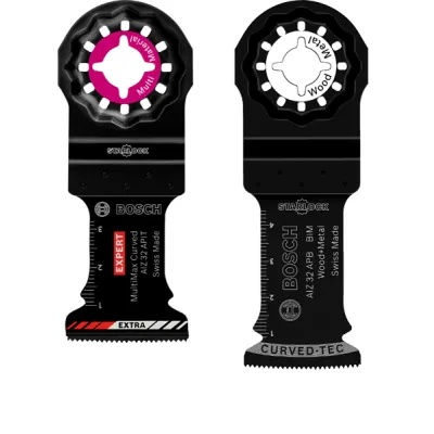 Bosch Sägeblatt-Set 2608666153 | Multitool Zubehör 11-tlg. | für Holz, Metall, Edelstahl | Carbide-Technologie | grau