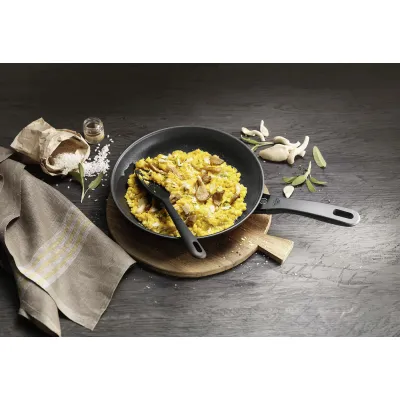 BALLARINI Bratpfanne Avola 32 cm | Induktion | Aluminium Antihaft | Thermopoint | Spülmaschinengeeignet | Schwarz