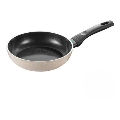 BALLARINI Bratpfanne Ledro 1027772 | 20 cm | Keramik-Antihaft | Induktionsgeeignet | recyceltes Aluminium | Beige
